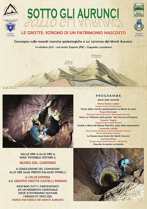 Sotto gli Aurunci – Convegno sulle recenti ricerche speleologiche e sul carsismo dei Monti Aurunci