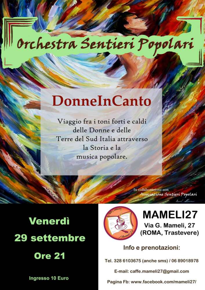 DonneInCanto, musica popolare del Sud Italia e recitazione