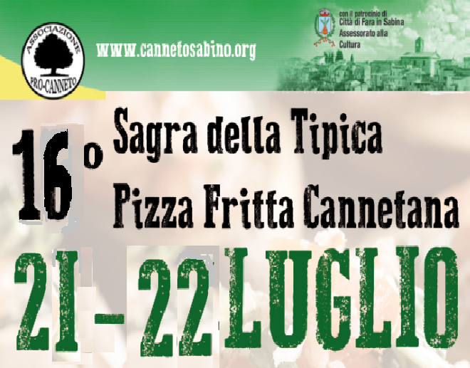 16° Sagra della Tipica Pizza Fritta Cannetana
