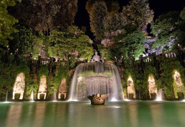 Villa d’Este a Tivoli – Apertura notturna – Visita guidata al chiaro di luna