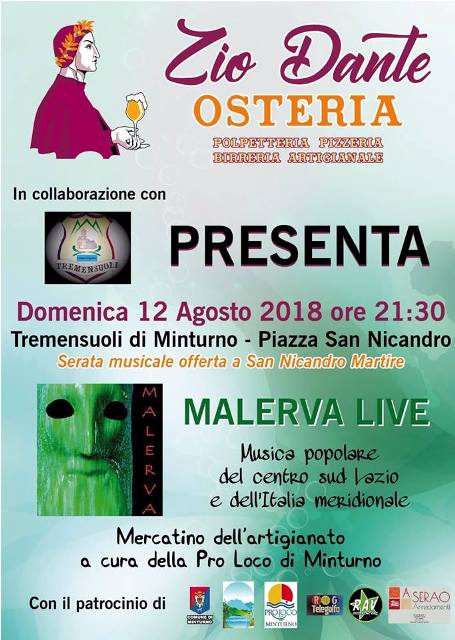 Malerva live: Musica popolare del centro-sud Lazio e dell’Italia meridionale