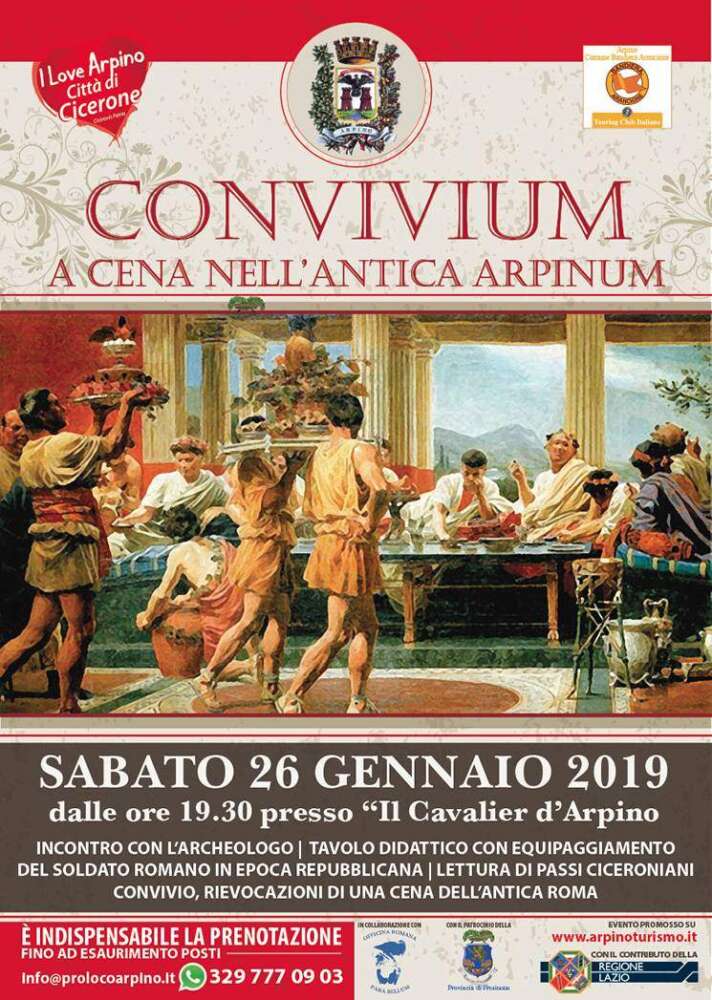 Convivium, a cena nell’antica Arpinum