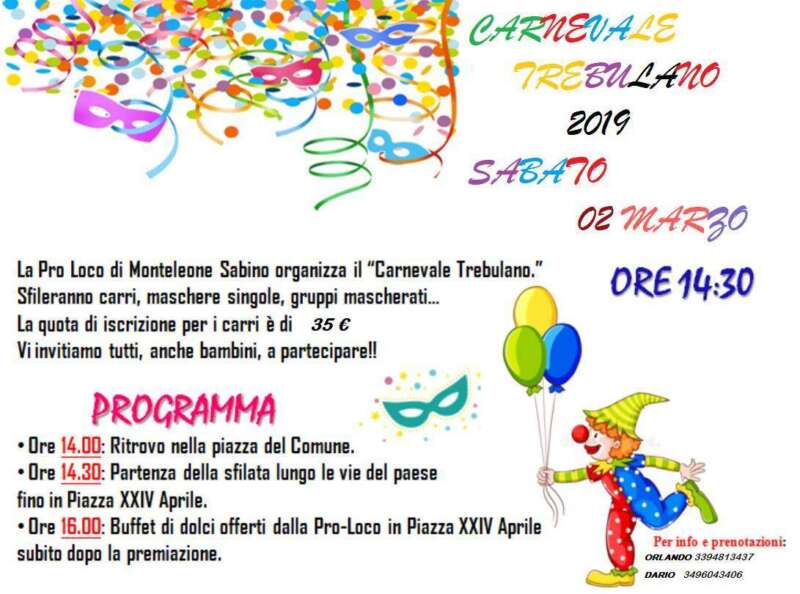 Carnevale a Monteleone Sabino
