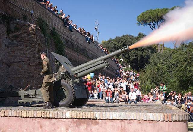 Il Gianicolo di Garibaldi e lo sparo del cannone di mezzogiorno