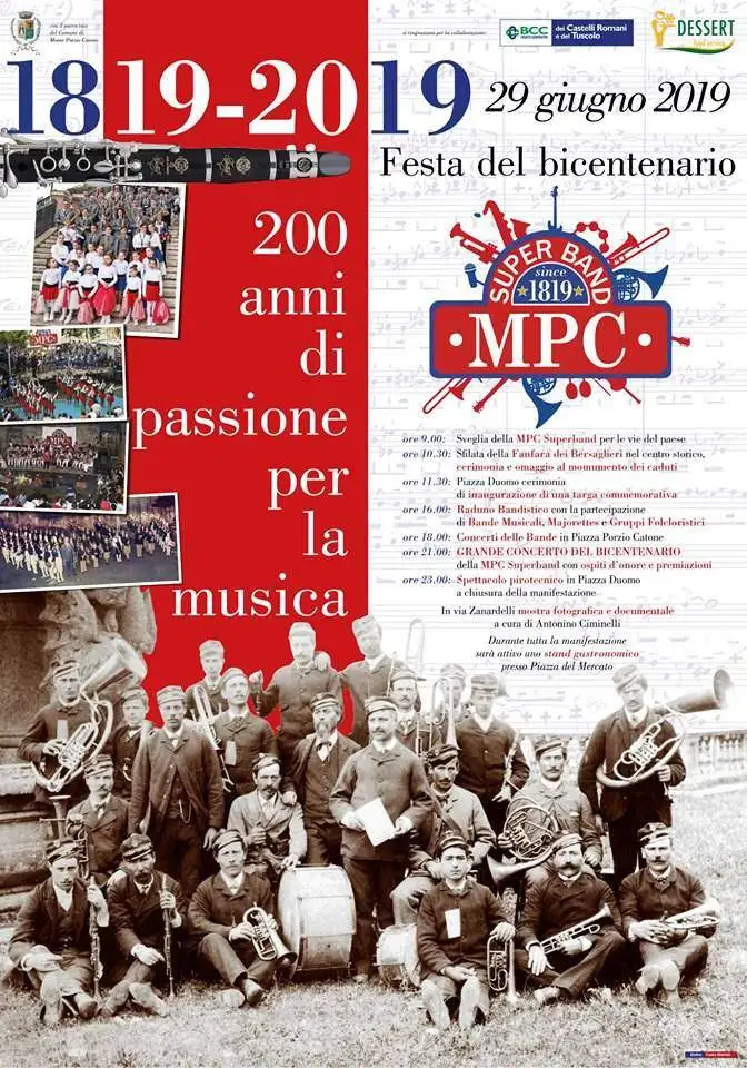 MPC SUPERBAND – Fesa del bicentenario della Banda Musicale di Monte Porzio Catone