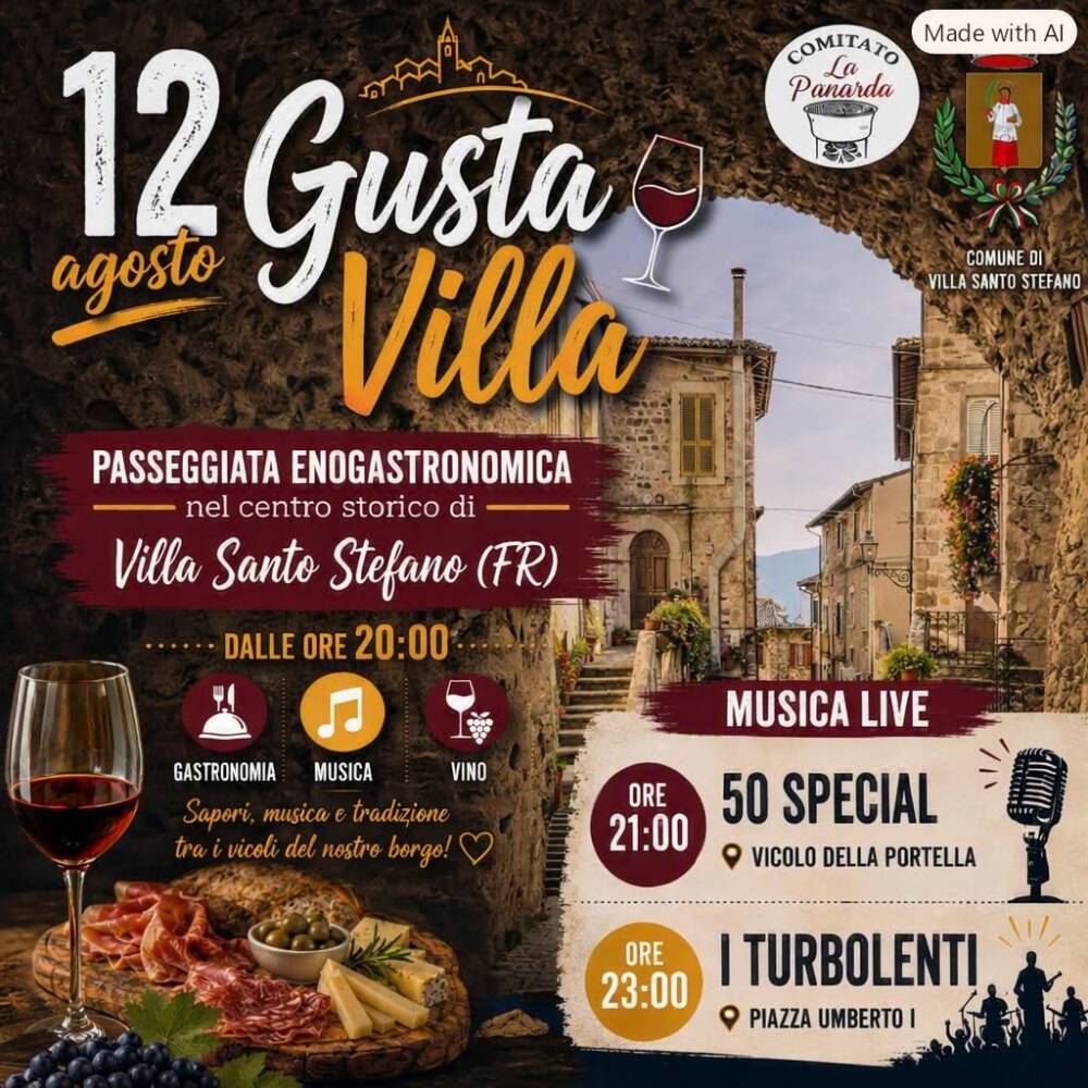 Musica, Spettacoli e Danza nel Lazio nel Lazio Gusta Villa