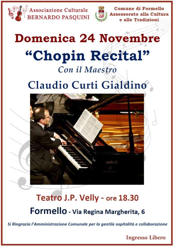 Chopin Recital con il maestro Claudio Curti Gialdino