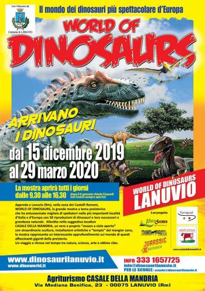 Approda a Lanuvio World of dinosaurs