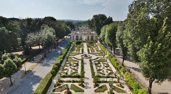 Ville di Roma: Tramonto su Villa Borghese e il Pincio