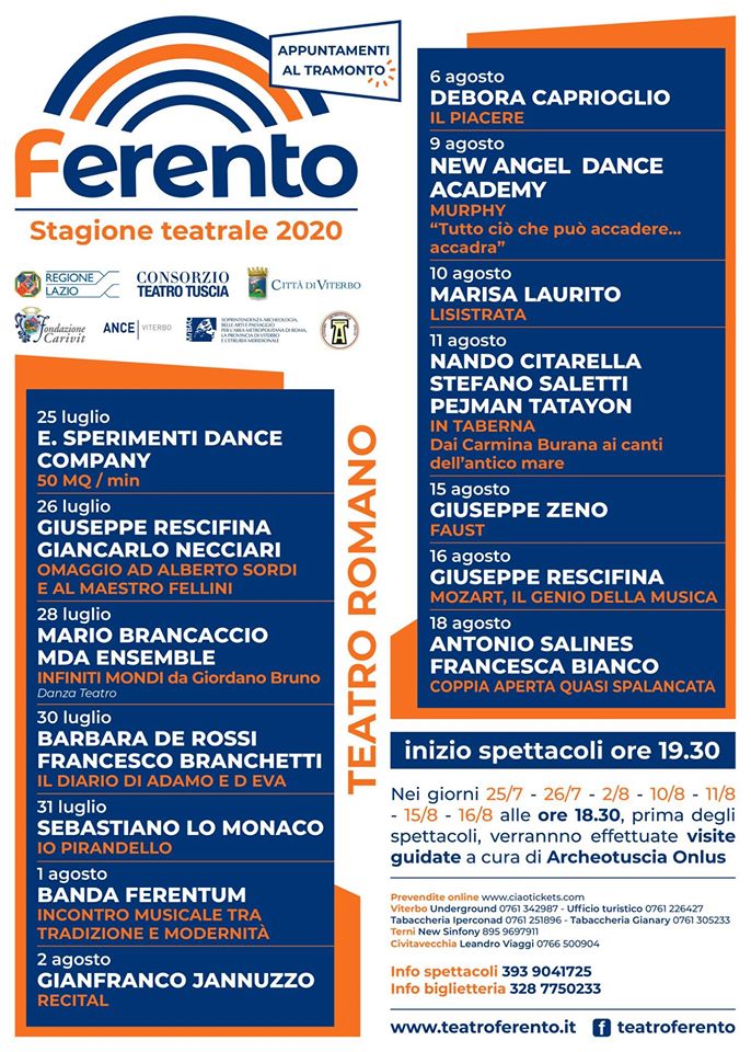 Teatro Romano di Ferento - Estate 2020