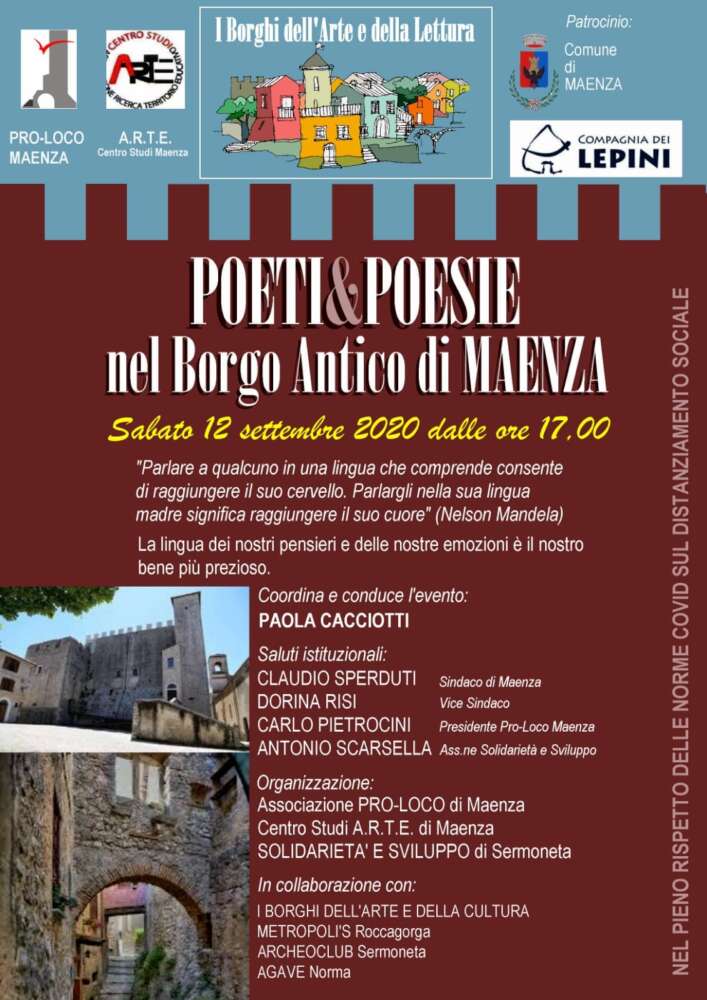 Poeti e Poesie nel borgo antico di Maenza
