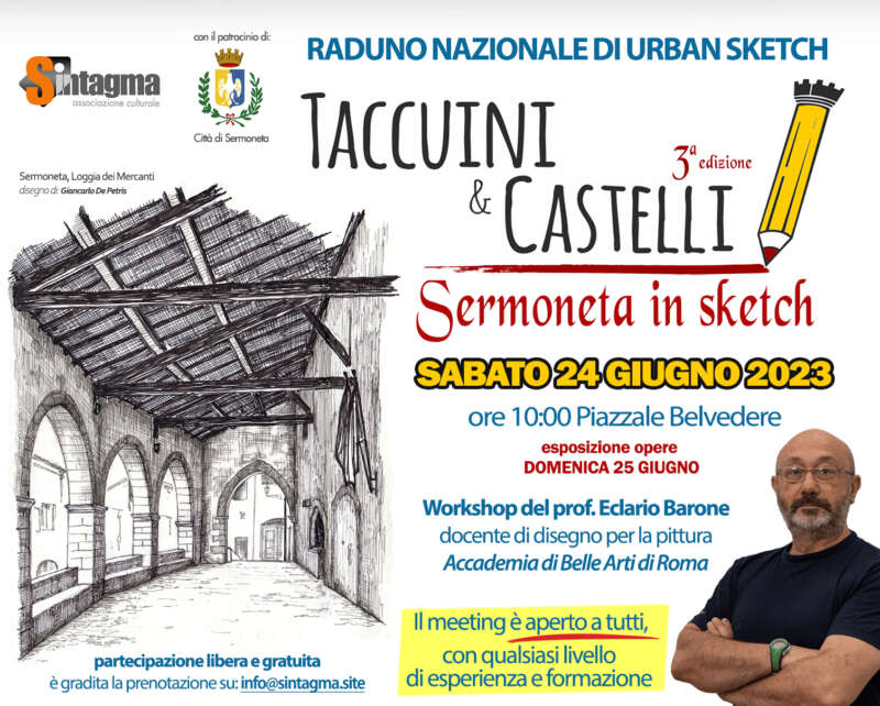 Taccuini & Castelli – Sermoneta in sketch