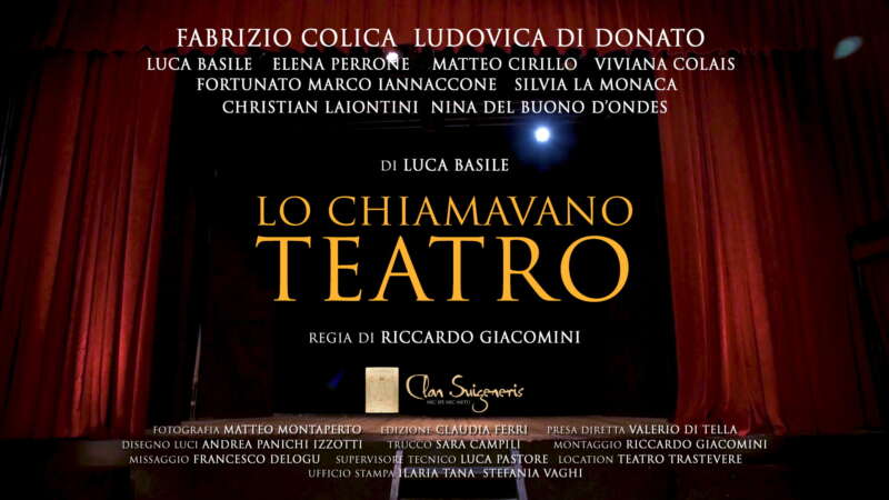 Lo chiamavano Teatro, il corto di Luca Basile, con Fabrizio Colica e Ludovica Di Donato