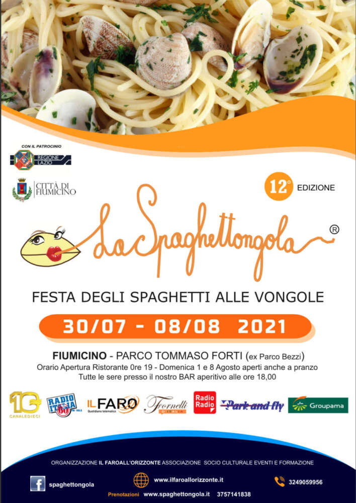 Spaghettongola, la festa degli spaghetti alle vongole lupino di Fiumicino