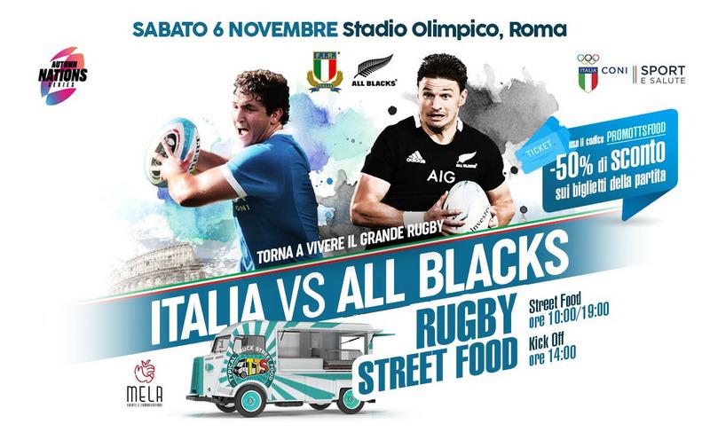 Gli Azzurri sfidano gli All Blacks, con TTSFOOD