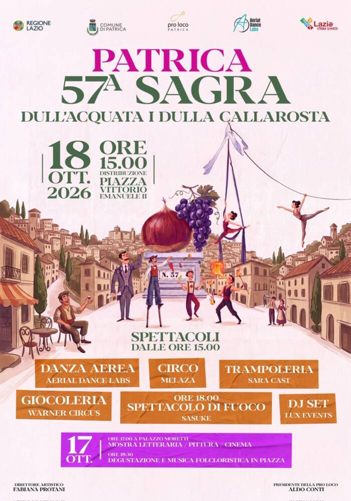 Eventi nel Lazio: Sagre, Concerti e Cosa Fare Sagra dull’Acquata i dulla Callarosta
