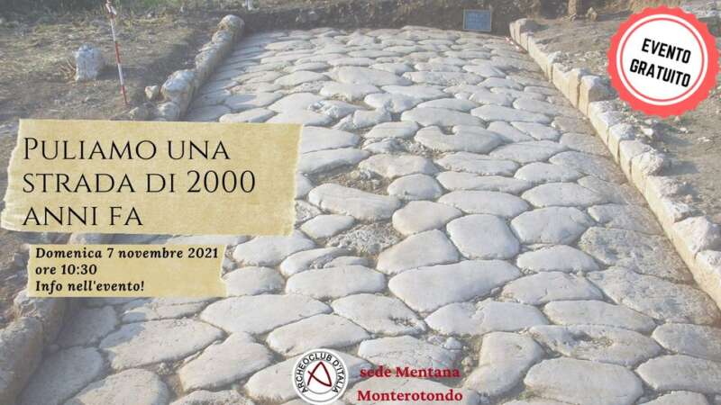 Puliamo una strada di 2000 anni fa