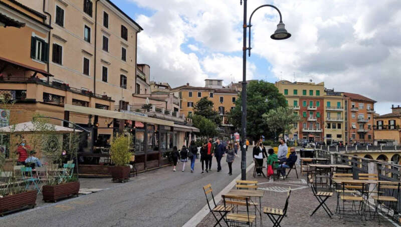 Frosinone Alta street market