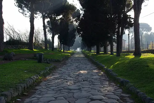 Tramonto sulla Via Appia Antica