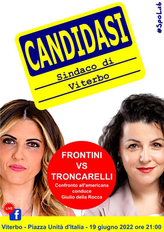 Chiara Frontini Vs Alessandra Troncarelli: confronto all'americana