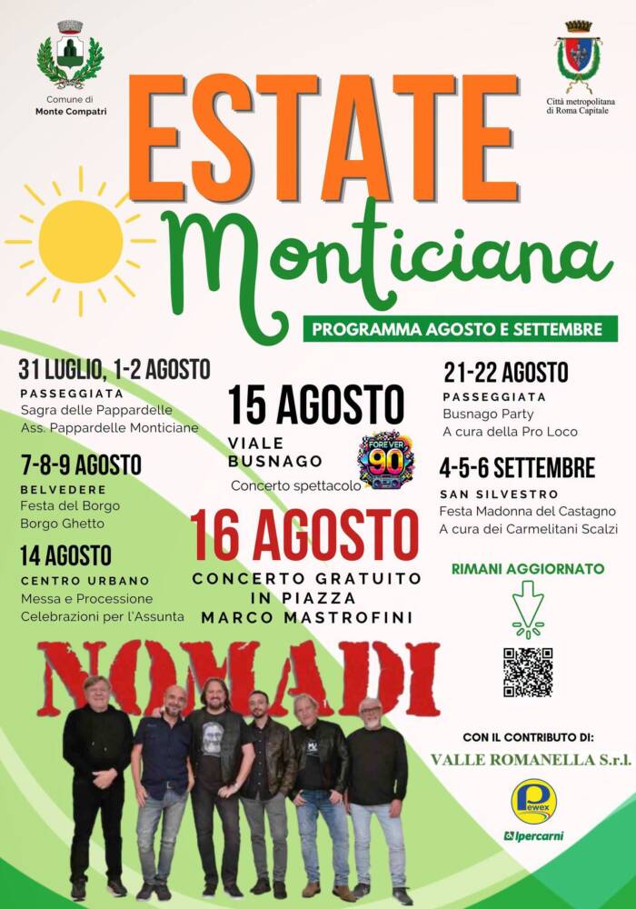 Cosa fare nel Lazio il prossimo week-end Estate Monticiana