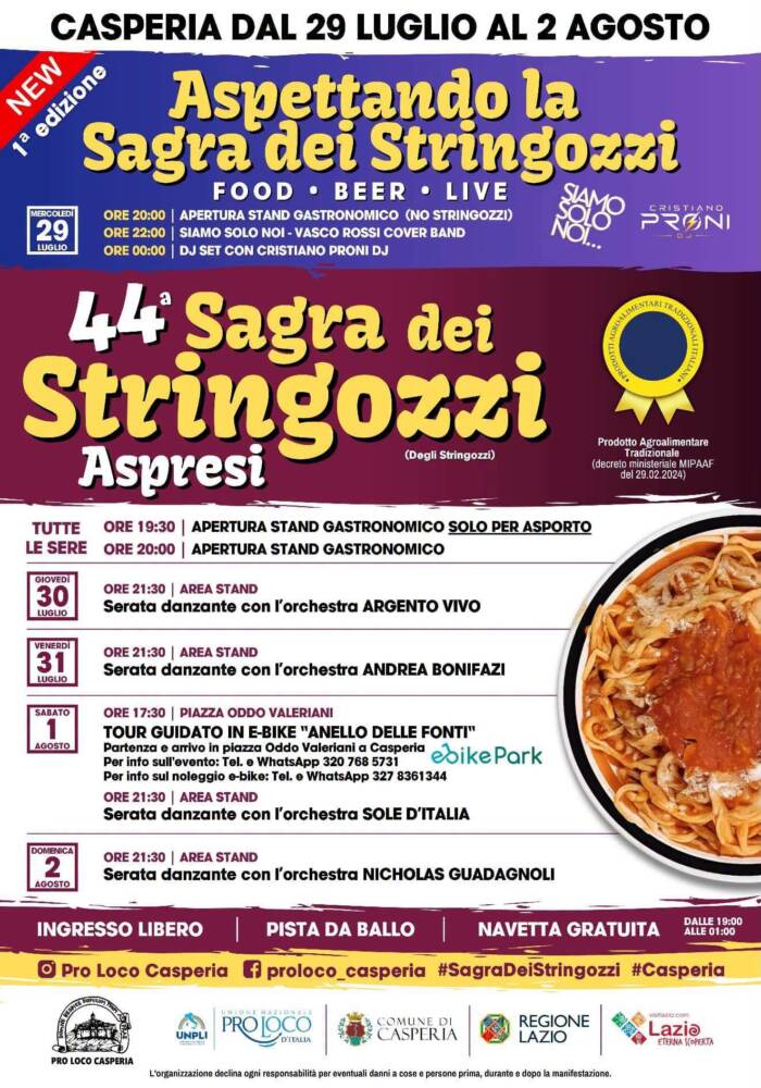 Musica e Spettacolo nel Lazio Sagra dei Stringozzi