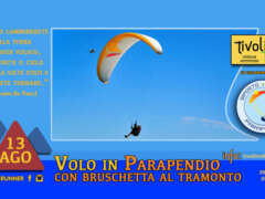 Volo in Parapendio + Bruschetta al tramonto