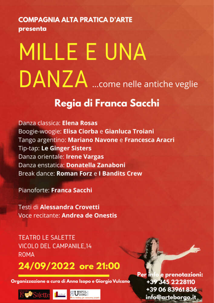 Mille e una danza…come nelle antiche veglie notturne