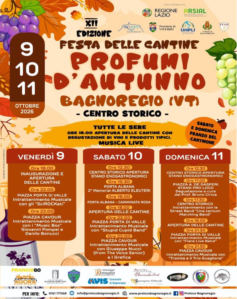 Musica e Spettacolo nel Lazio Profumi d'Autunno