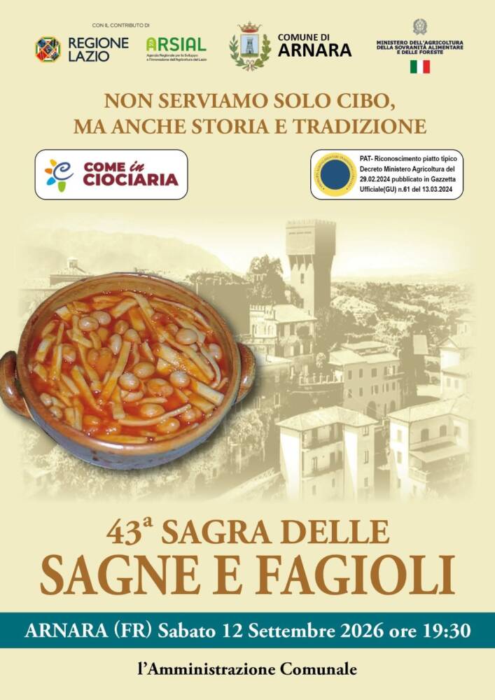Eventi nel Lazio: Sagre, Concerti e Cosa Fare Sagra delle Sagne e Fagioli