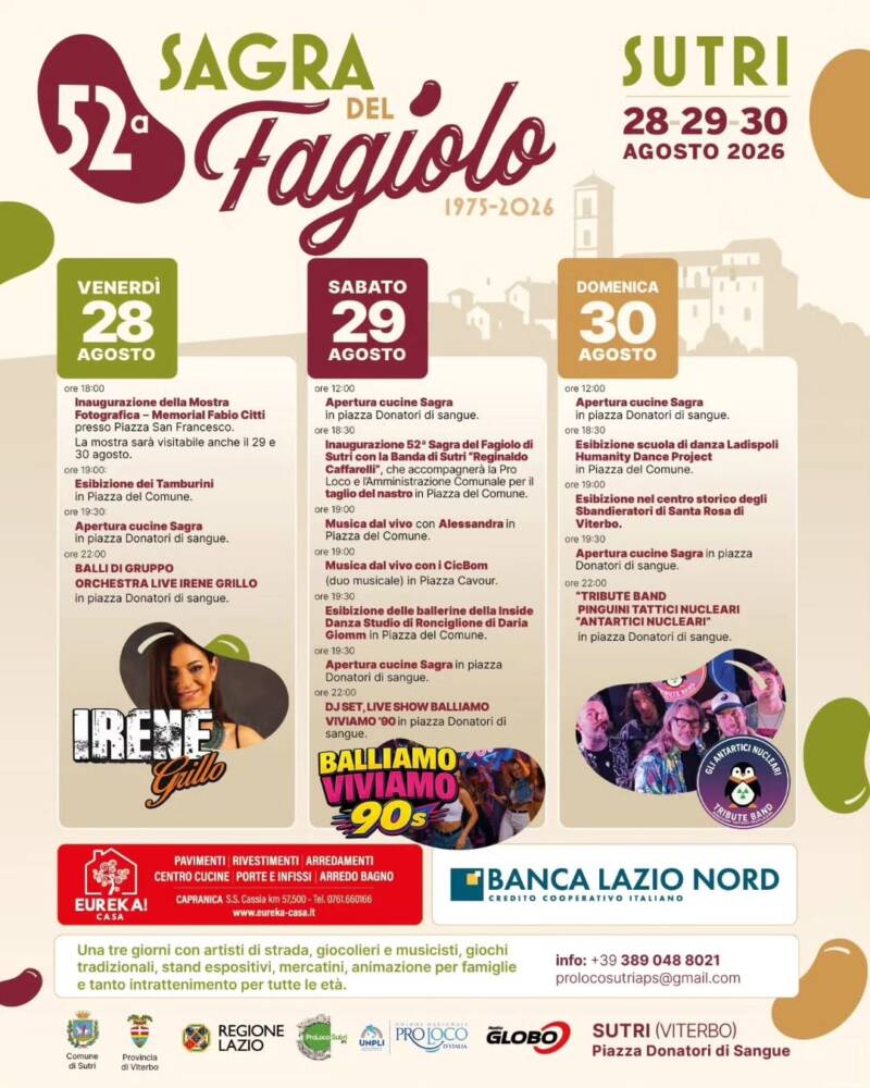 Arte e Cultura nel Lazio nel Lazio Sagra del fagiolo