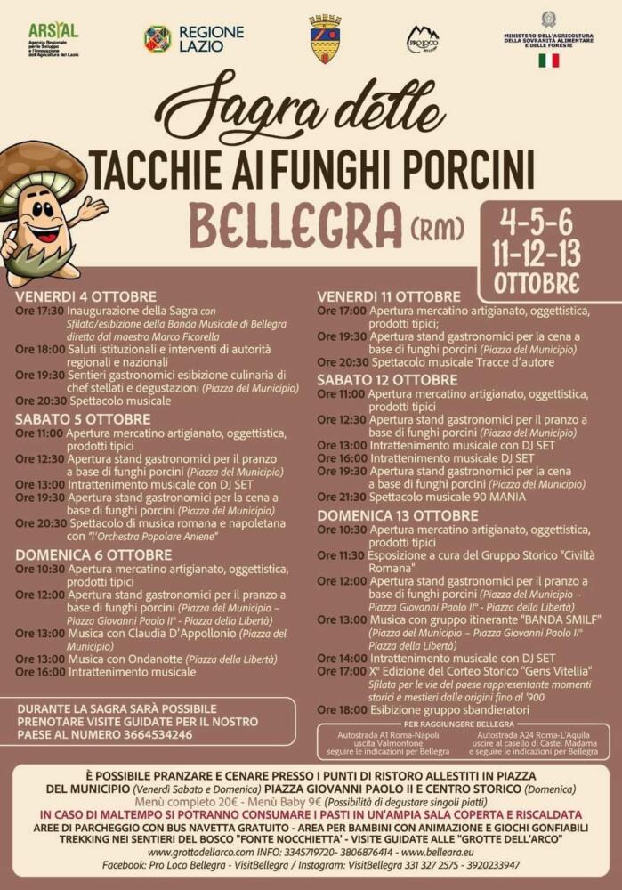 Sagra delle Tacchie ai funghi porcini