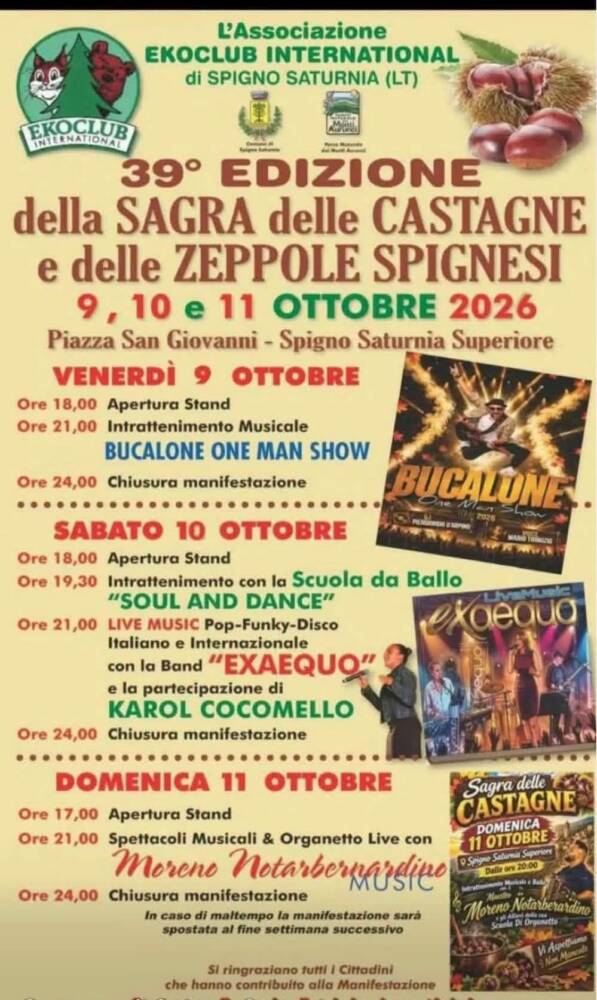 Sagra delle Castagne e delle Zeppole Spignesi