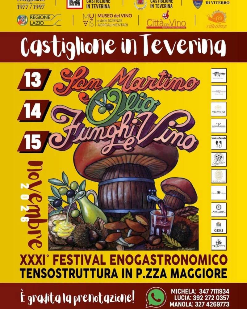 Festival San Martino Olio Funghi e Vino