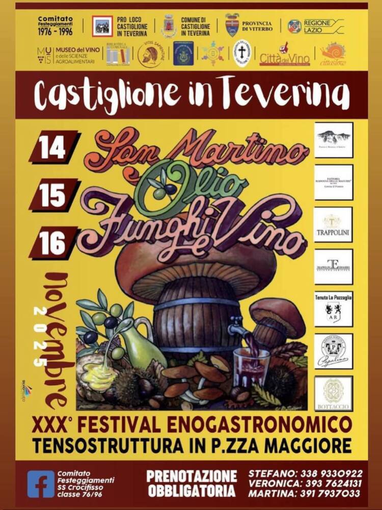 Festival San Martino Olio Funghi e Vino