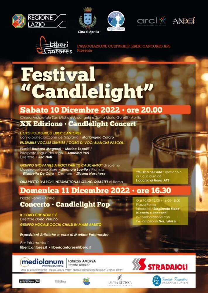 Candlelight Concert e Laboratori