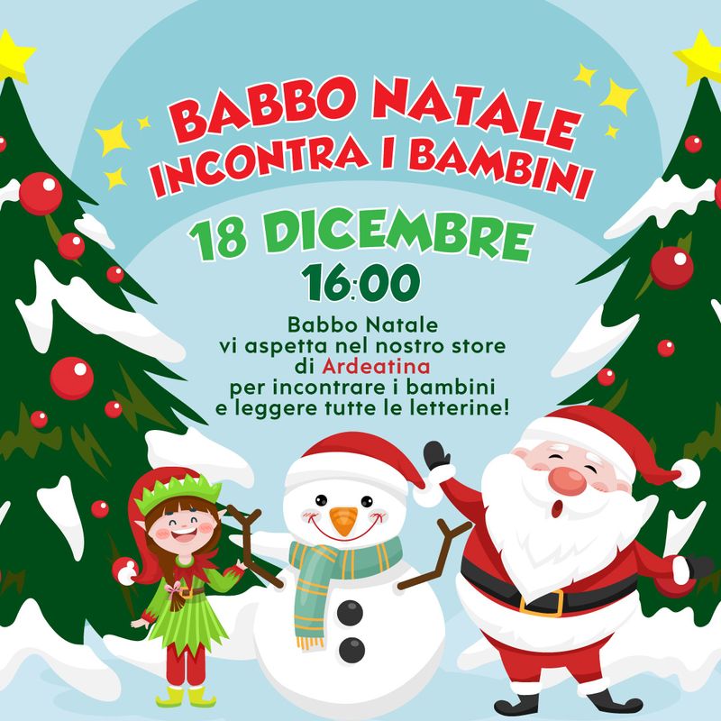 Festa natalizia con Babbo Natale