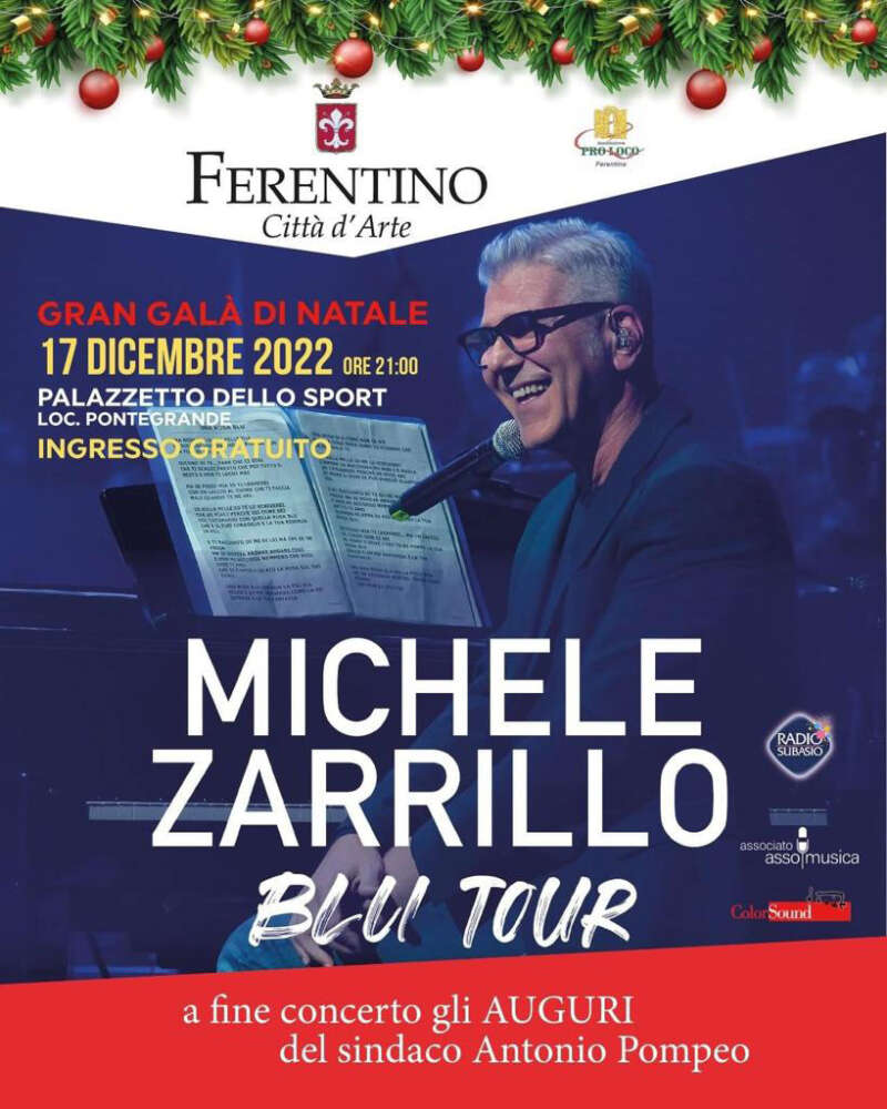 Michele Zarrillo a Ferentino