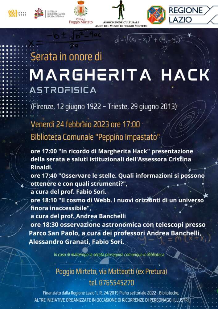 Serata in onore di Margherita Hack