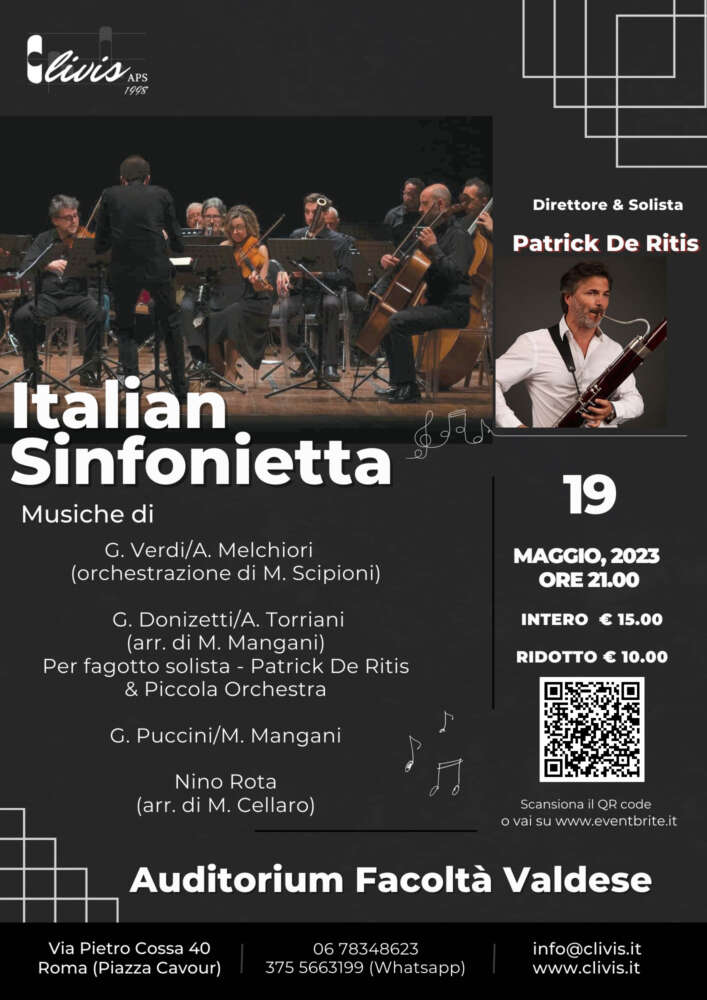 Italian Sinfonietta - Direttore e Solista Patrick De Ritis