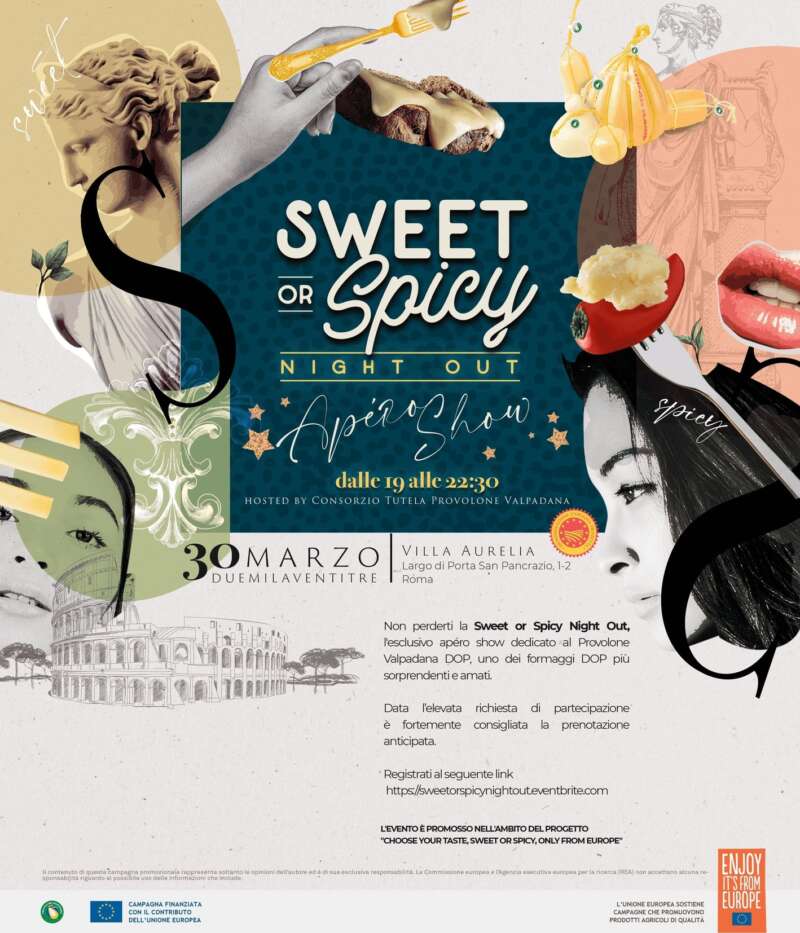 "Sweet or Spicy Night Out": L'Apéro show del provolone Valpadana DOP