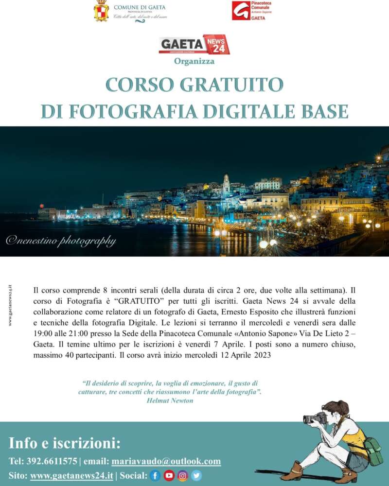 Corso gratuito di Fotografia