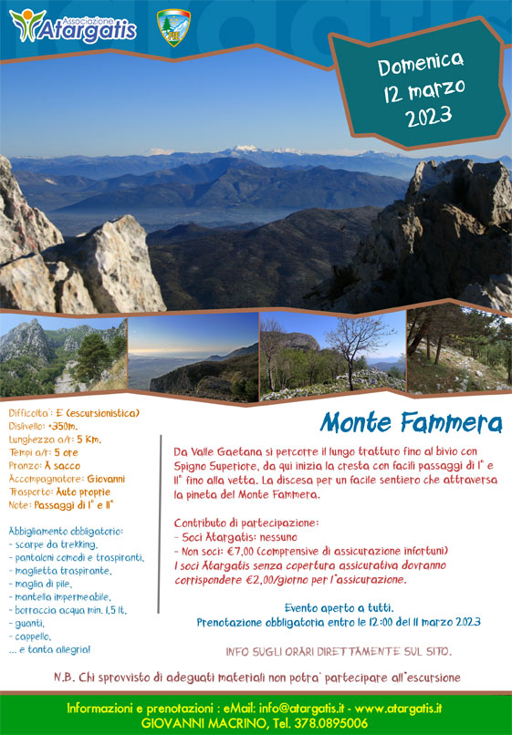 Escursione su Monte Fammera