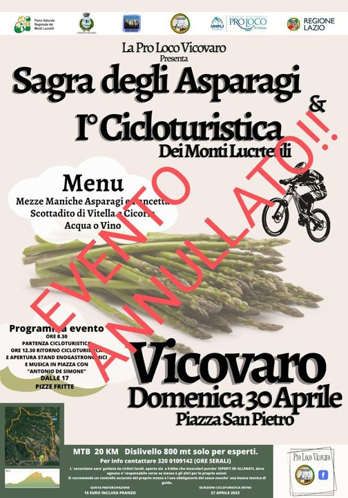 Sagra degli asparagi & 1° Cicloturistica dei Monti Lucretili