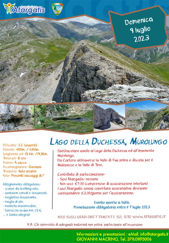 Lago della Duchessa e Murolungo