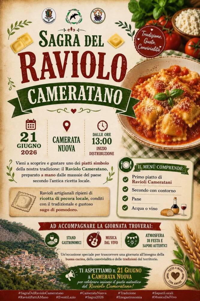 Musica, Spettacoli e Danza nel Lazio nel Lazio Sagra del Raviolo Tipico Cameratano