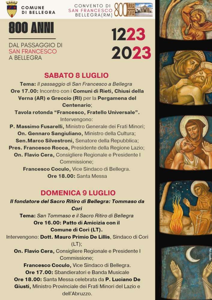 800 anni dal passaggio di San Francesco