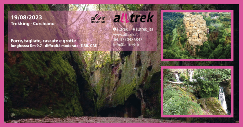 Trekking a Corchiano - Forre, tagliate, case ipogee e cascate