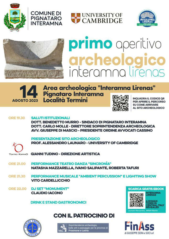 Aperitivo Archeologico di Interamna Lirenas