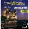 Libri e calici sotto le stelle del Castello